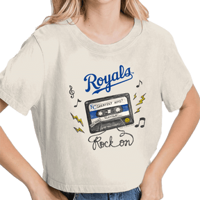 Kansas City Royals Mixtape Vintage Crop Tee - Tiny Turnip
