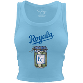 Kansas City Royals Pickle Jar Crop Tank