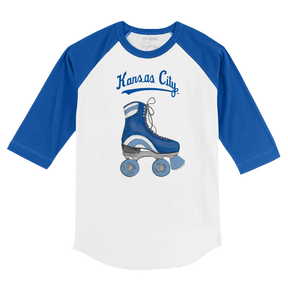 Kansas City Royals Retro Skate 3/4 Royal Blue Sleeve Raglan