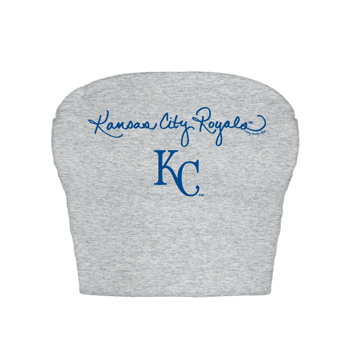 Kansas City Royals Logo Script Crop Tube Top