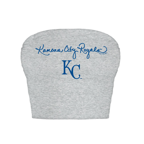 Kansas City Royals Logo Script Crop Tube Top