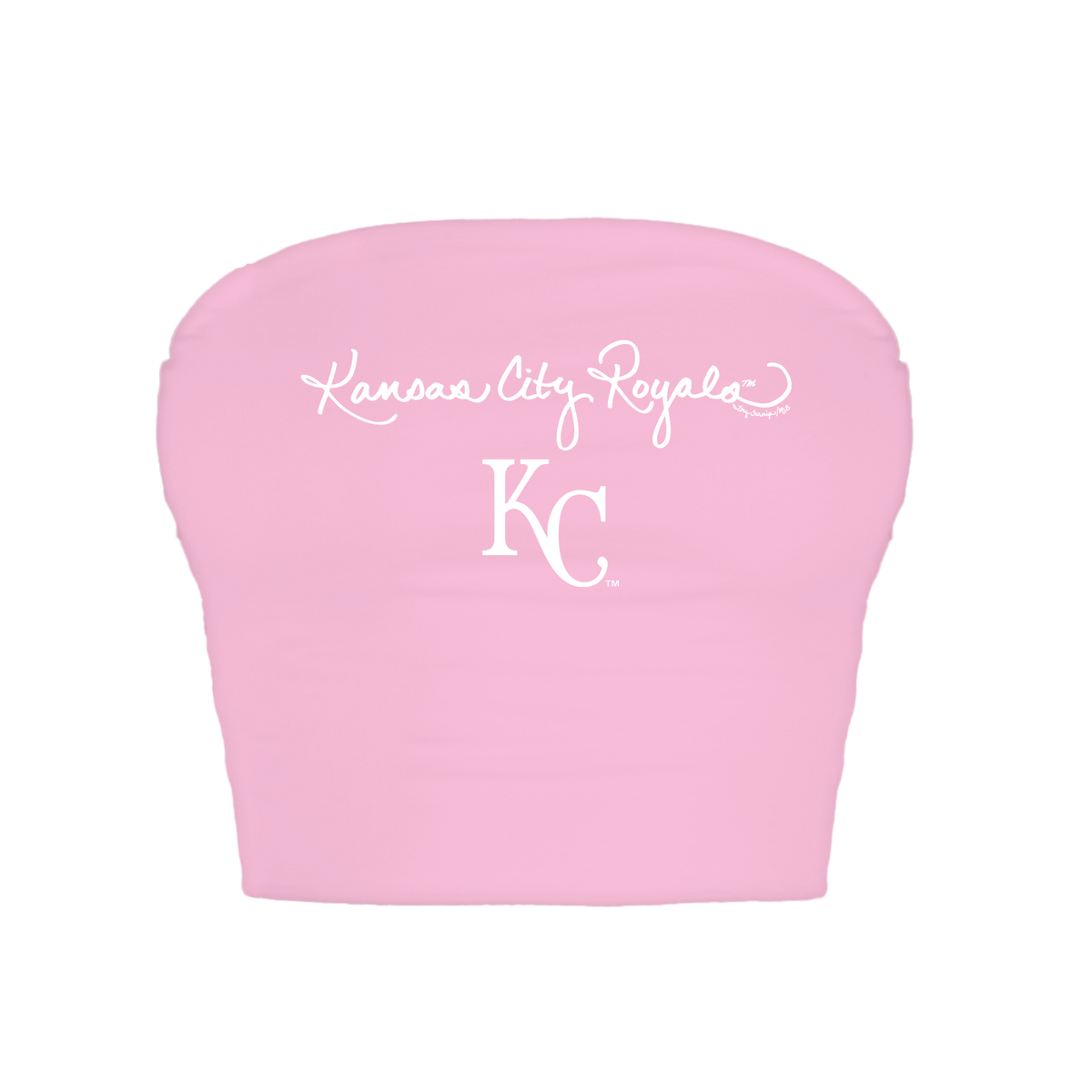 Kansas City Royals Logo Script Crop Tube Top