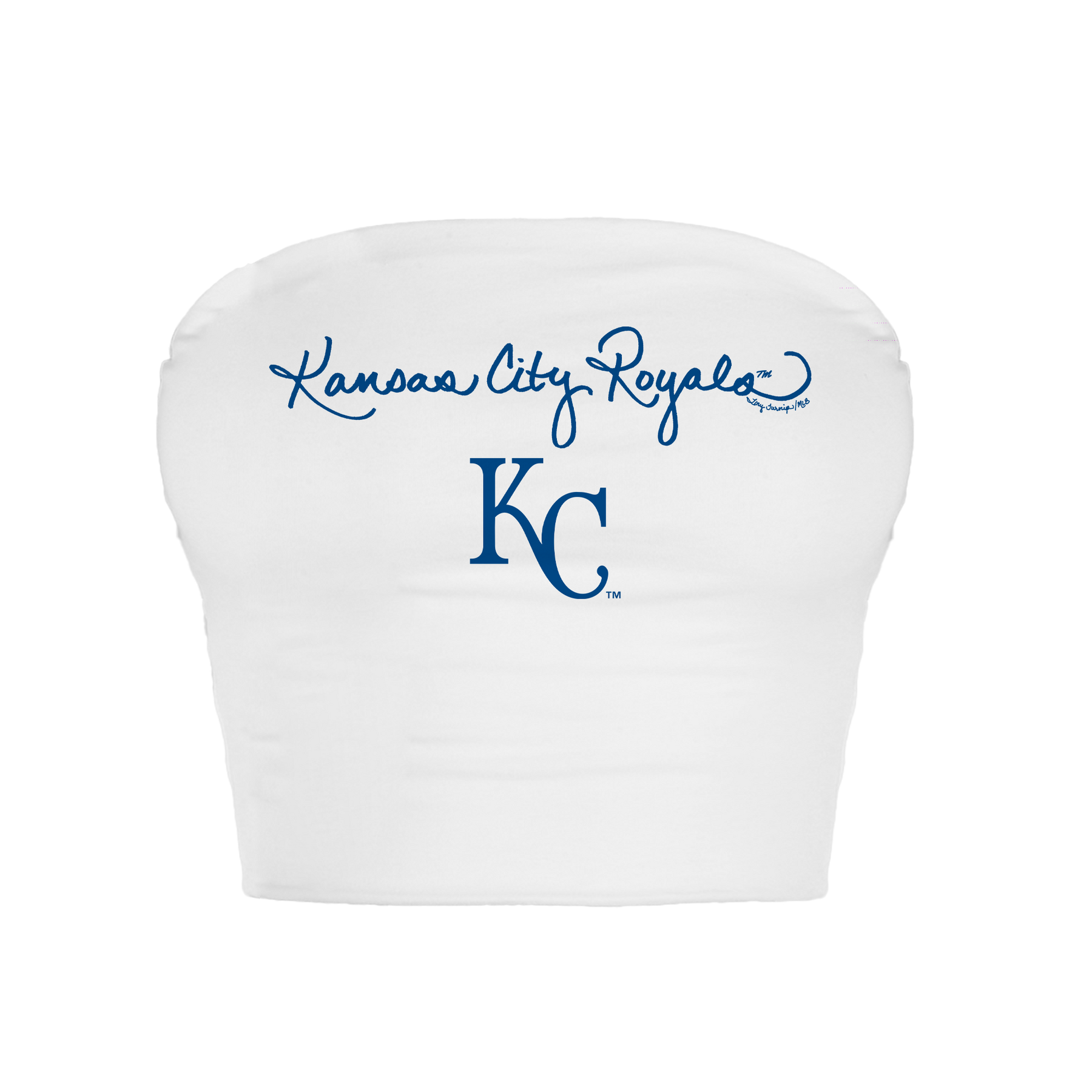 Kansas City Royals Logo Script Crop Tube Top