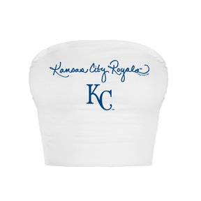 Kansas City Royals Logo Script Crop Tube Top