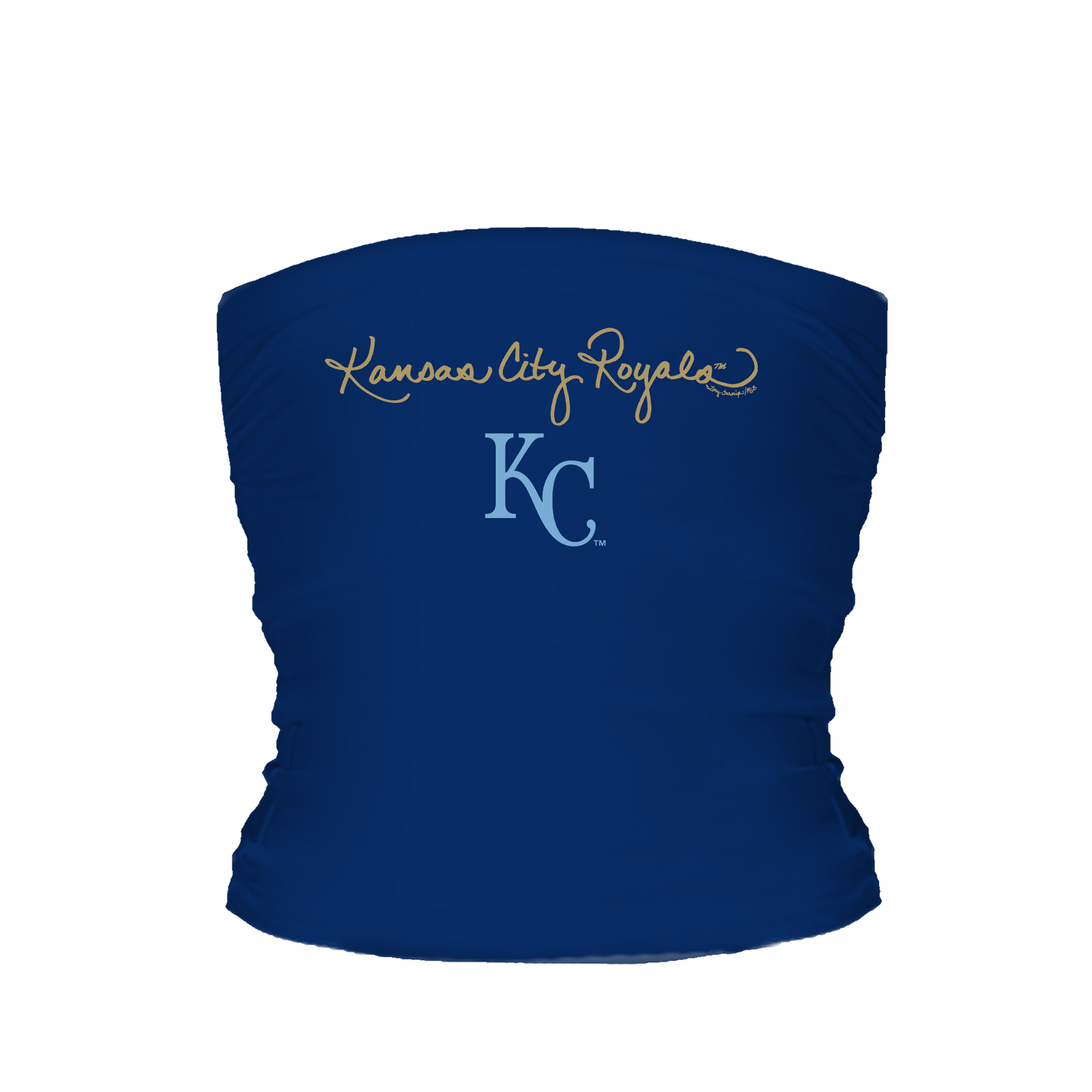 Kansas City Royals Logo Script Tube Top - Tiny Turnip