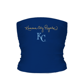 Kansas City Royals Logo Script Tube Top - Tiny Turnip