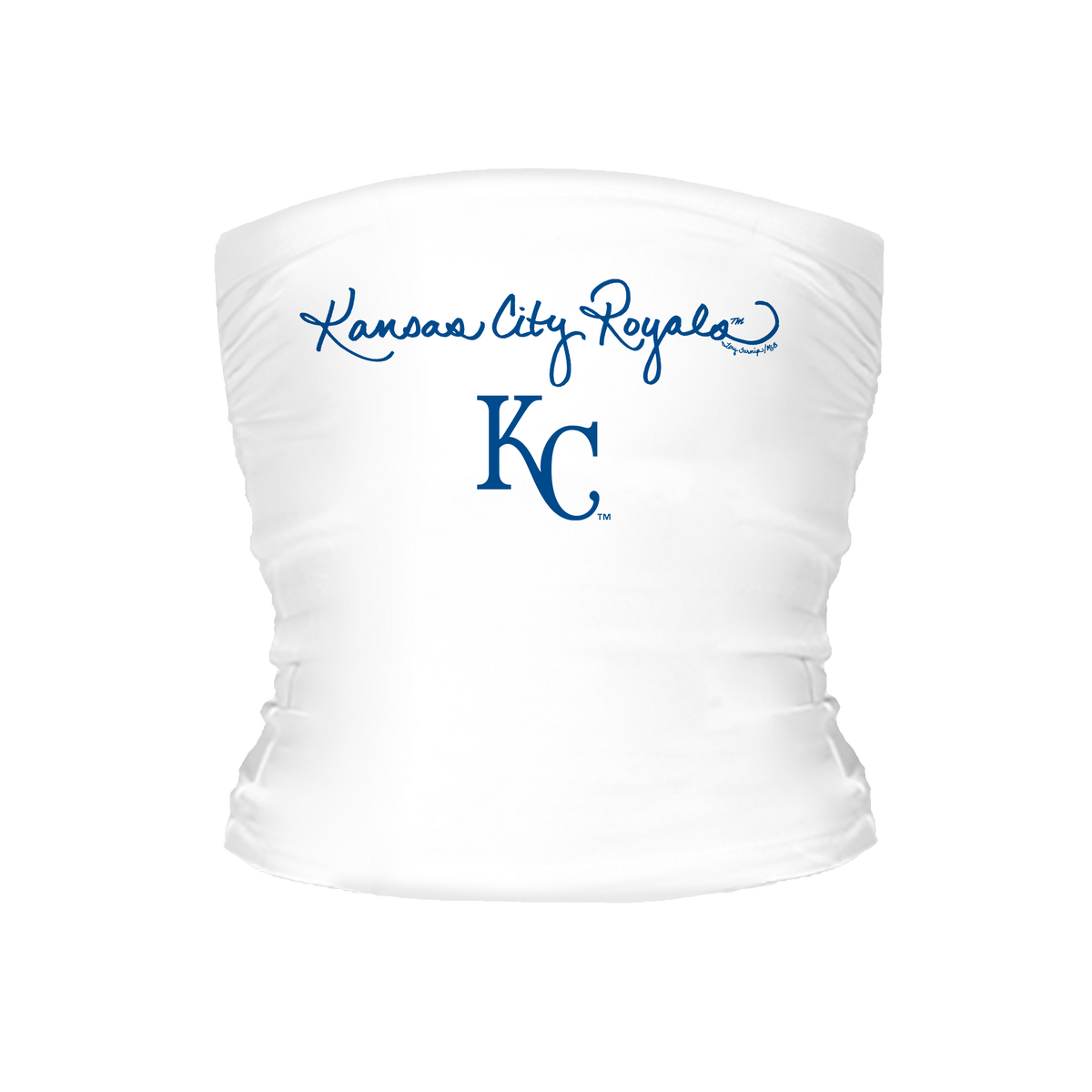 Kansas City Royals Logo Script Tube Top - Tiny Turnip
