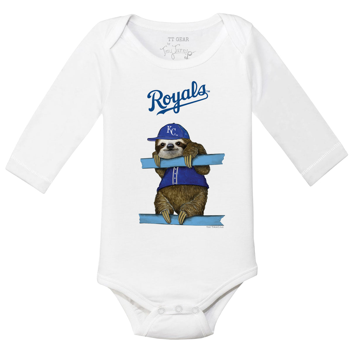 Kansas City Royals Sloth Long Sleeve Snapper