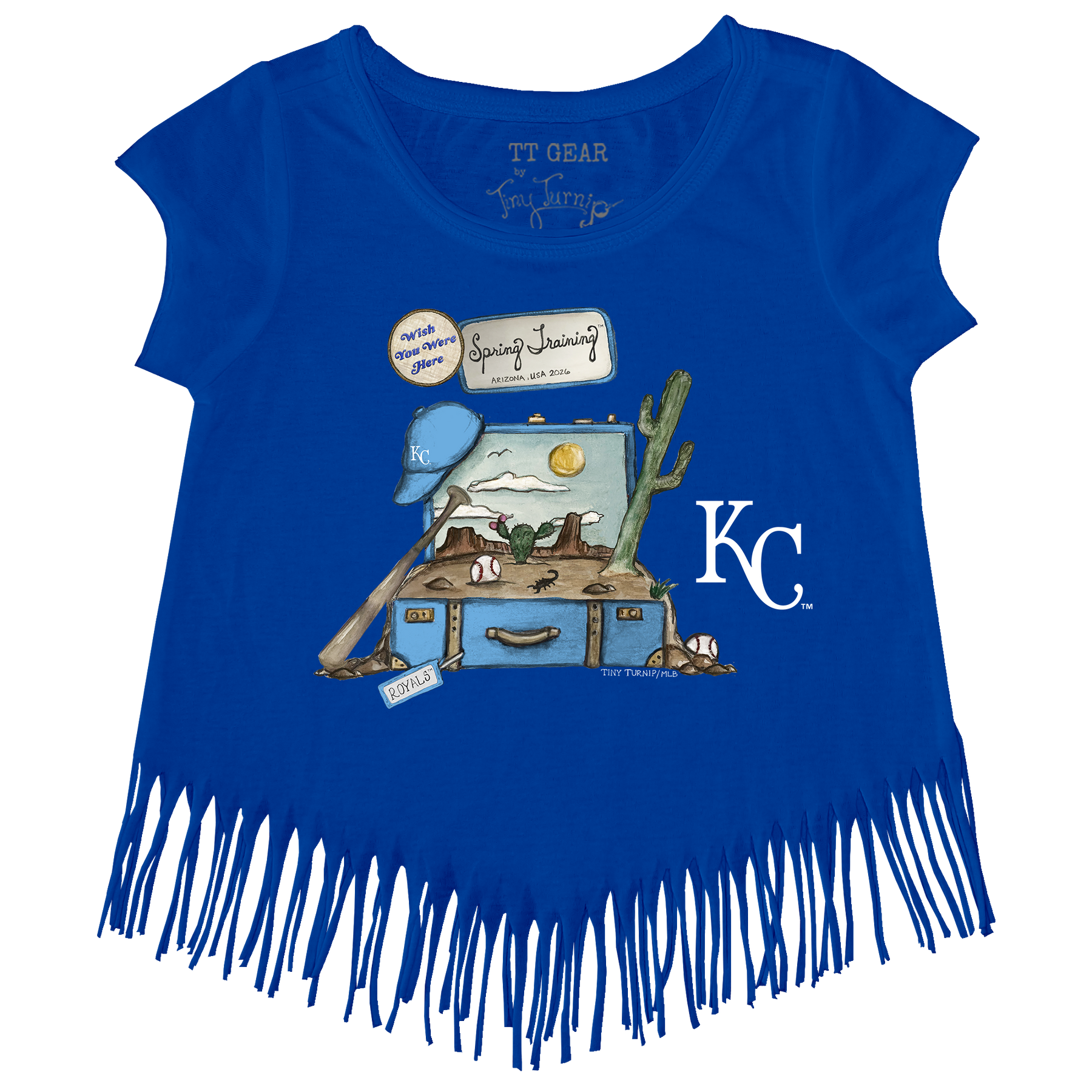 Kansas City Royals Spring Training 2026 Fringe Tee - Tiny Turnip