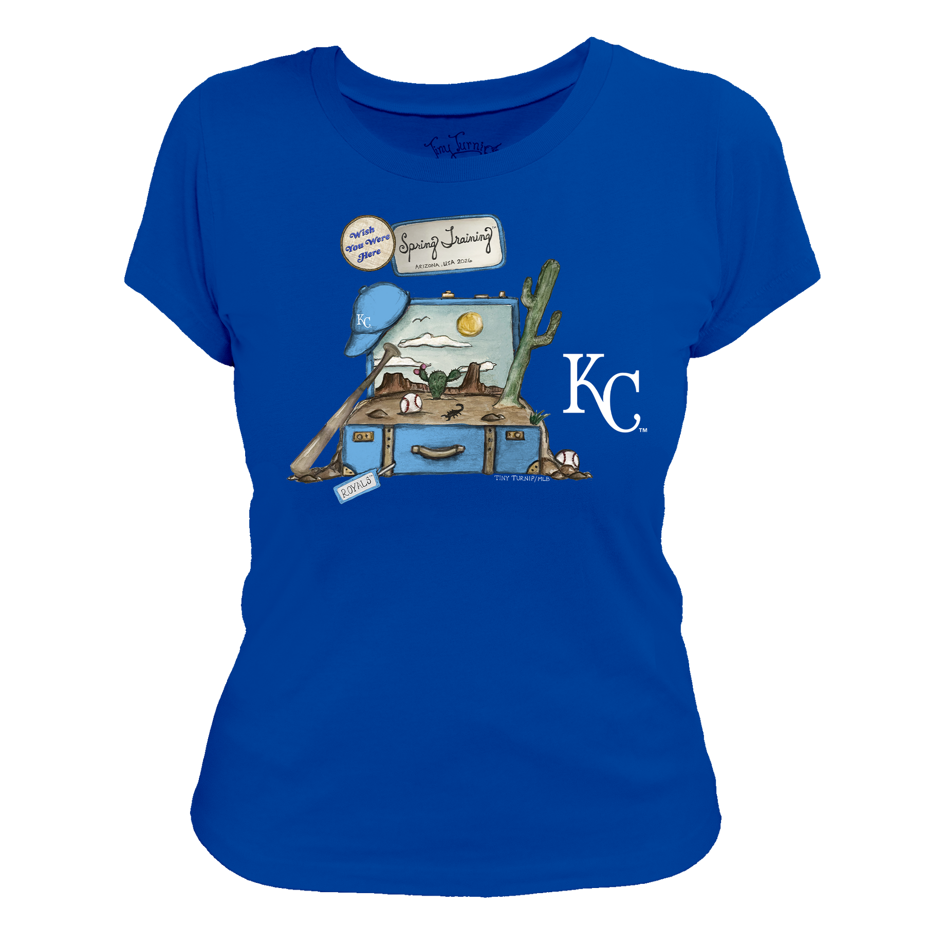 Kansas City Royals Spring Training 2026 Women's Tee Shirt - Tiny Turnip