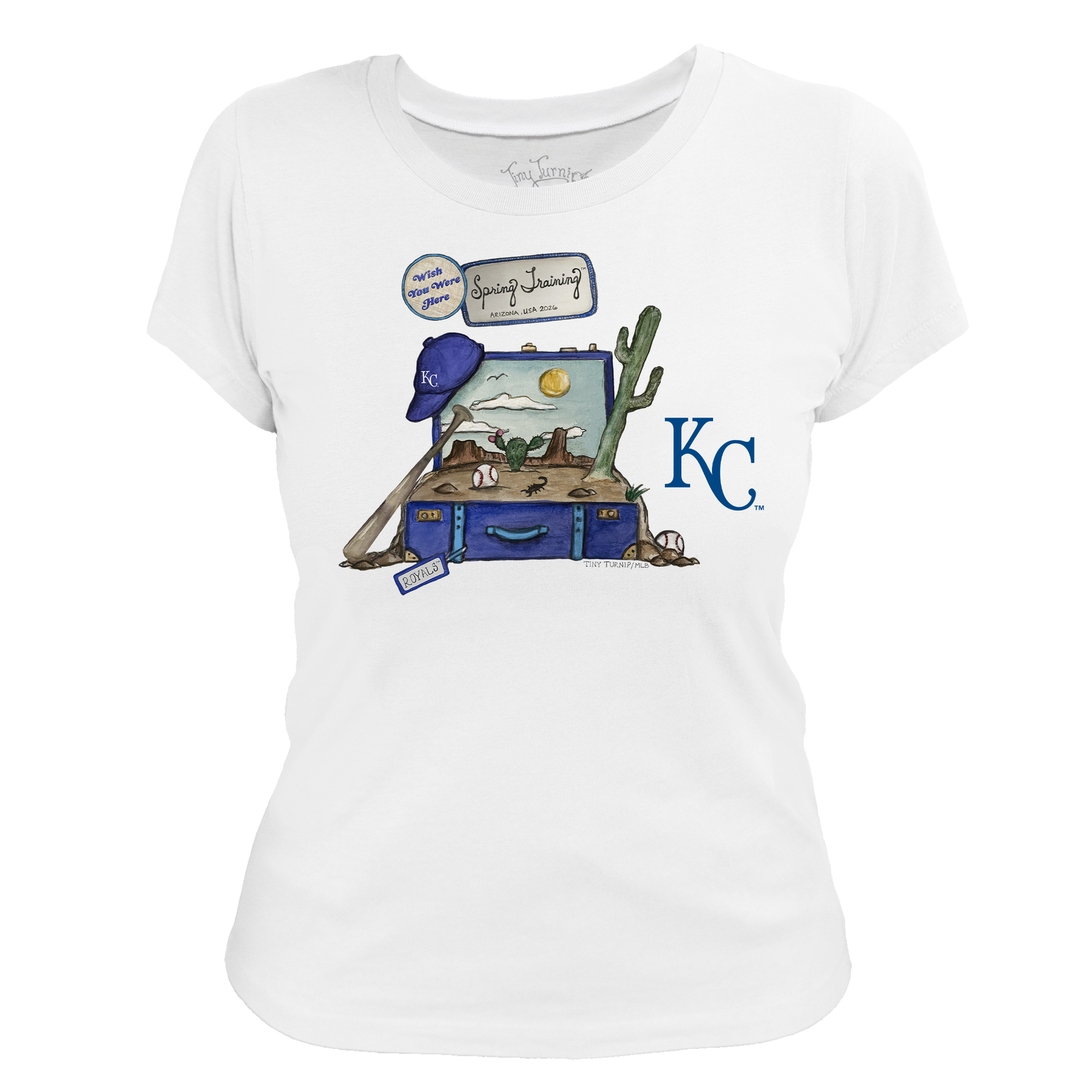 Kansas City Royals Spring Training 2026 Women's Tee Shirt - Tiny Turnip