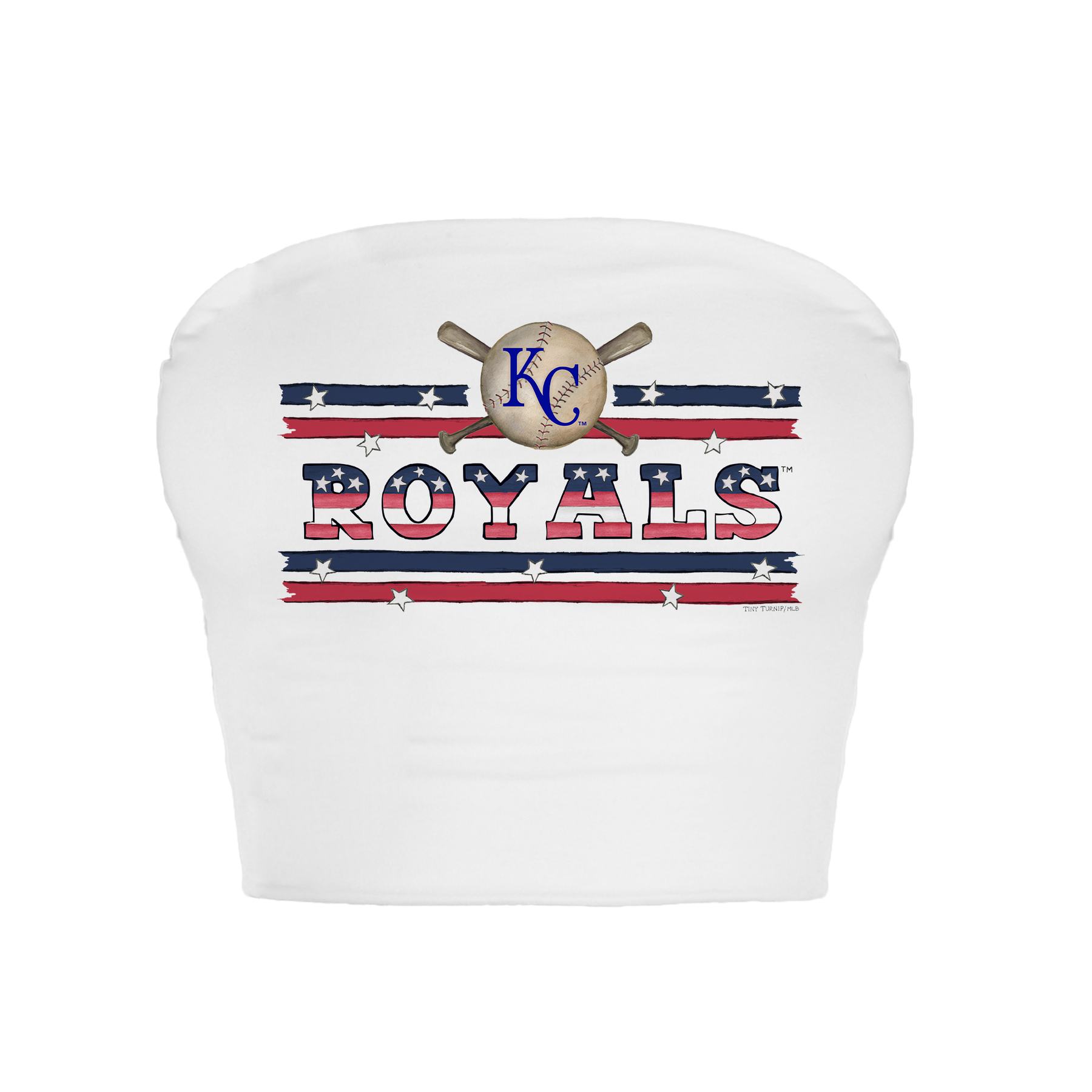 Kansas City Royals Stars and Stripes Crop Tube Top