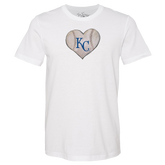 Kansas City Royals Stitched Heart Unisex Tee Shirt - Tiny Turnip