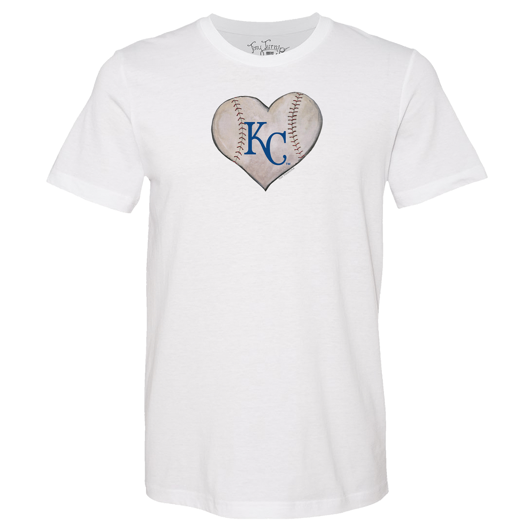 Kansas City Royals Stitched Heart Unisex Tee Shirt - Tiny Turnip