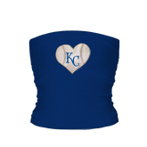Kansas City Royals Stitched Heart Tube Top - Tiny Turnip