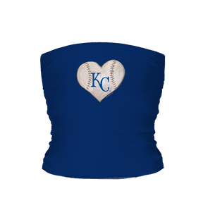 Kansas City Royals Stitched Heart Tube Top - Tiny Turnip