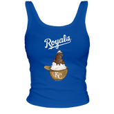 Kansas City Royals Sundae Helmet Ribbed Tank - Tiny Turnip