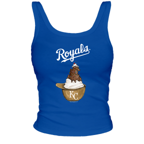 Kansas City Royals Sundae Helmet Ribbed Tank - Tiny Turnip