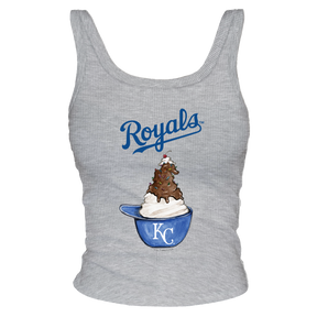 Kansas City Royals Sundae Helmet Ribbed Tank - Tiny Turnip
