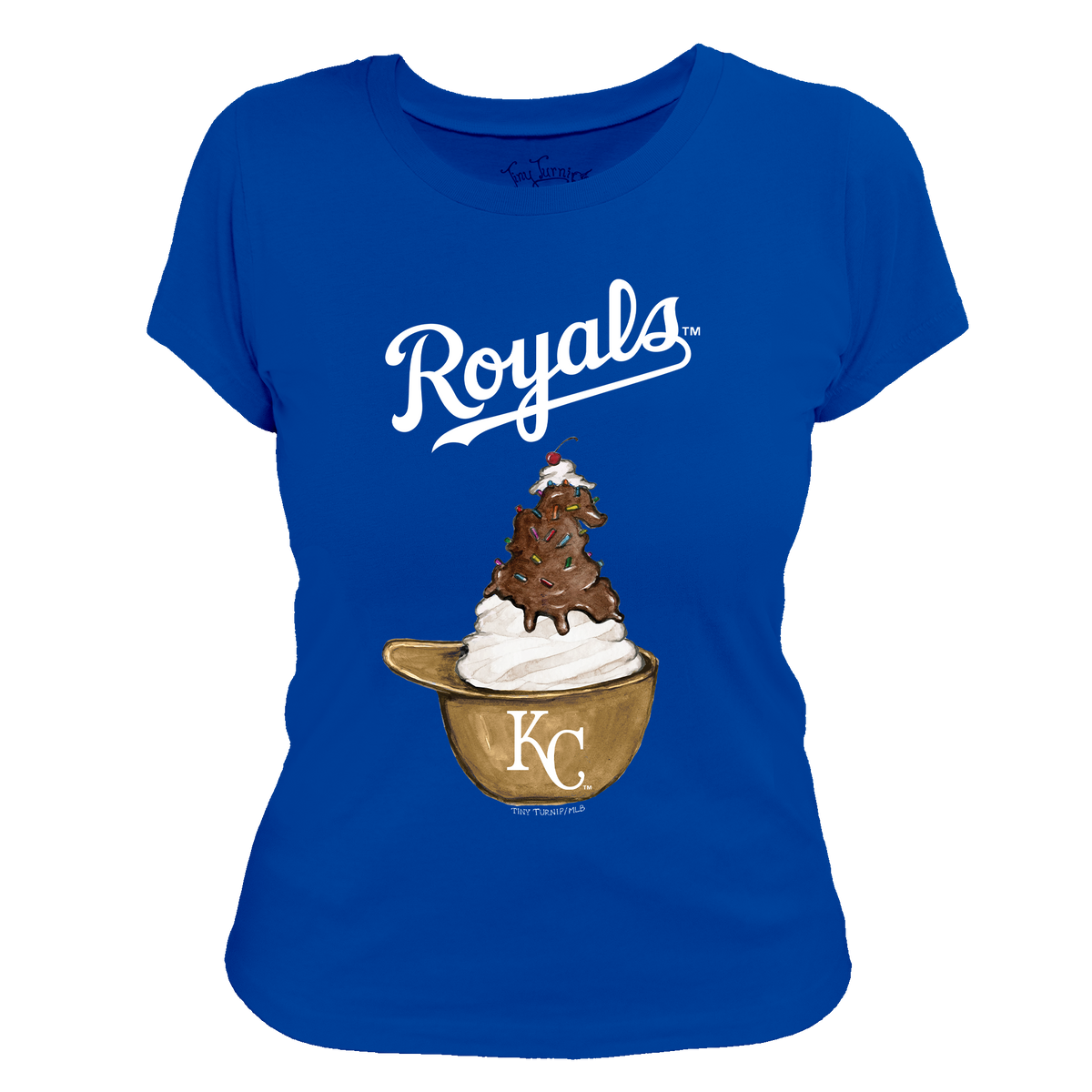 Kansas City Royals Sundae Helmet Women's Tee Shirt