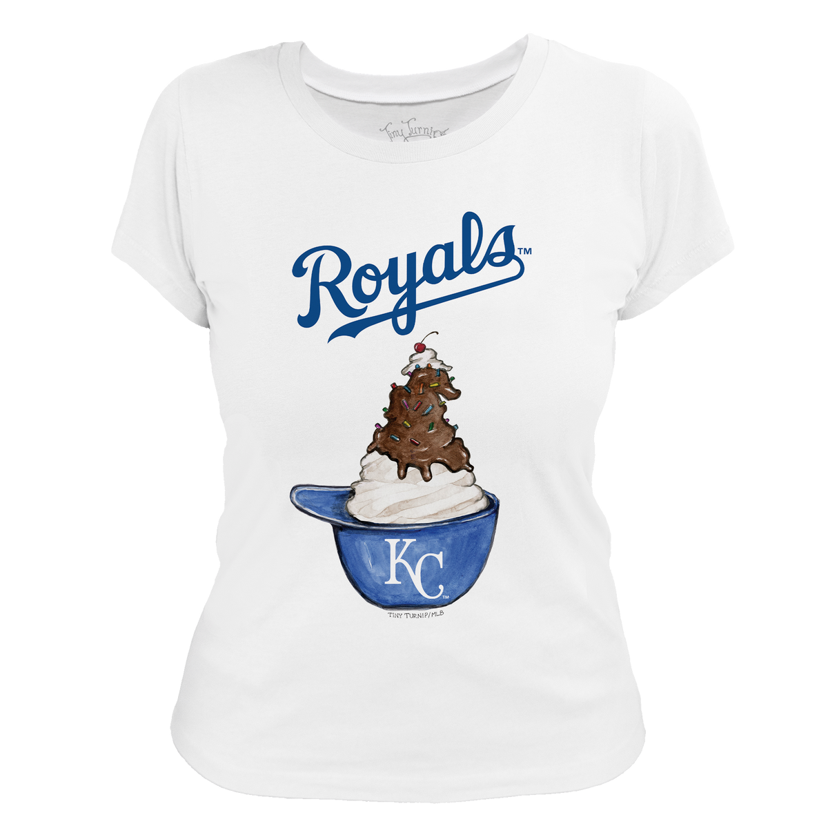 Kansas City Royals Sundae Helmet Women's Tee Shirt