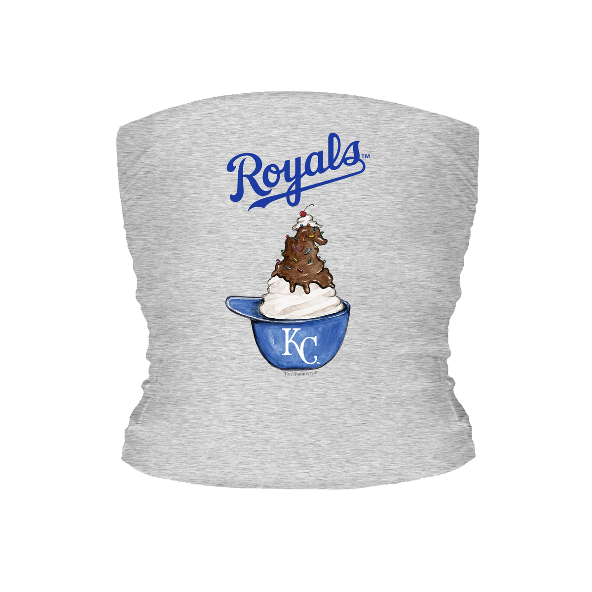 Kansas City Royals Sundae Helmet Tube Top - Tiny Turnip