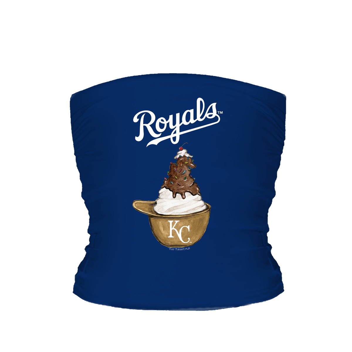 Kansas City Royals Sundae Helmet Tube Top - Tiny Turnip
