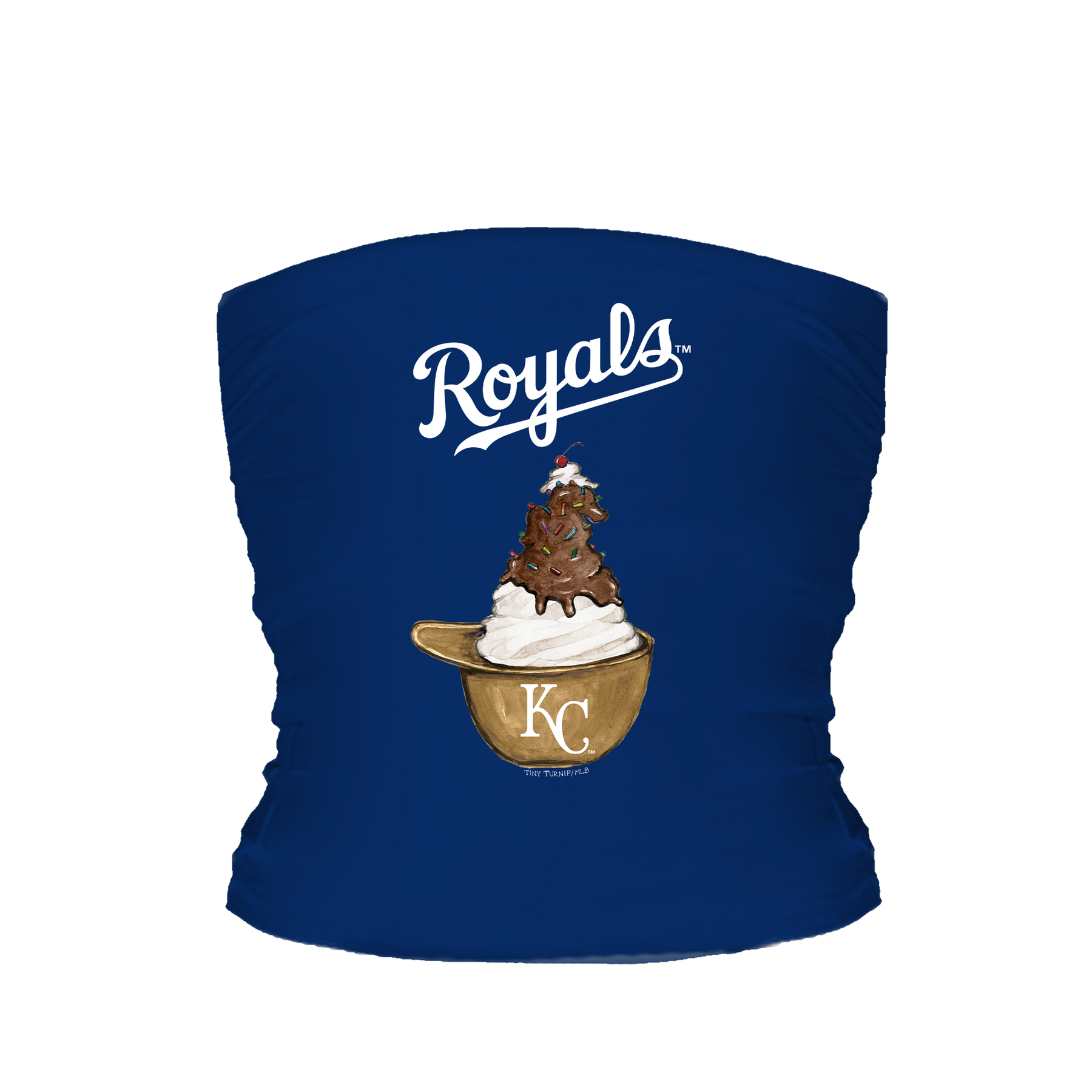 Kansas City Royals Sundae Helmet Tube Top - Tiny Turnip