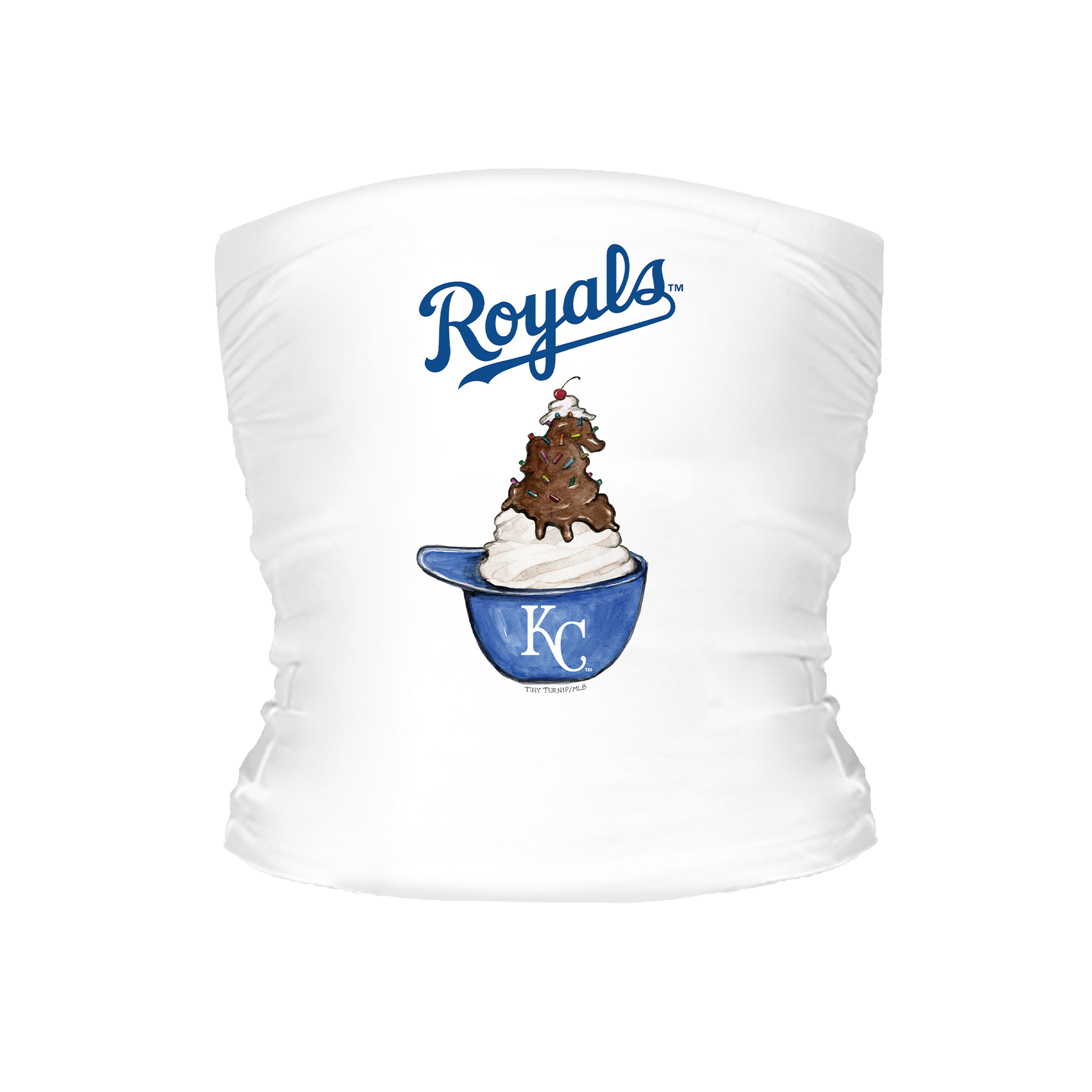 Kansas City Royals Sundae Helmet Tube Top - Tiny Turnip