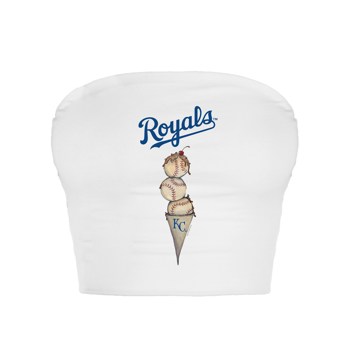 Kansas City Royals Triple Scoop Crop Tube Top