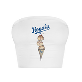 Kansas City Royals Triple Scoop Crop Tube Top