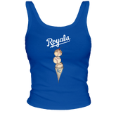 Kansas City Royals Triple Scoop Ribbed Tank - Tiny Turnip