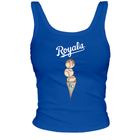 Kansas City Royals Triple Scoop Ribbed Tank - Tiny Turnip