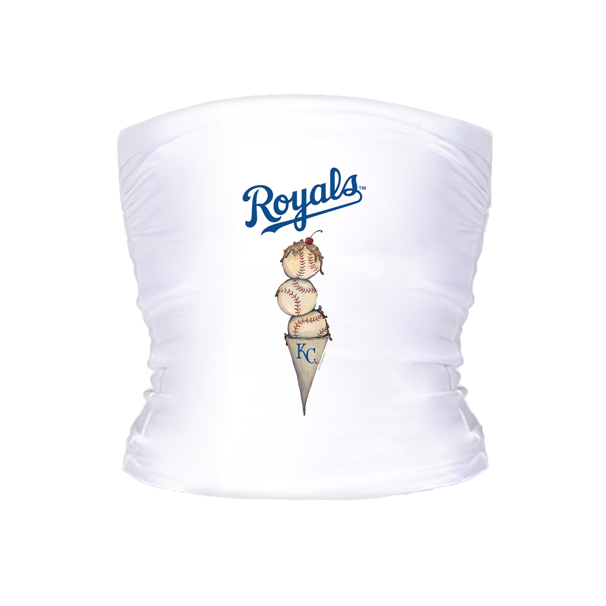 Kansas City Royals Triple Scoop Crop Tube Top