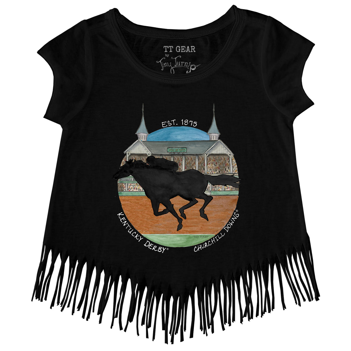 Kentucky Derby 2024 Towers Circle Fringe Tee