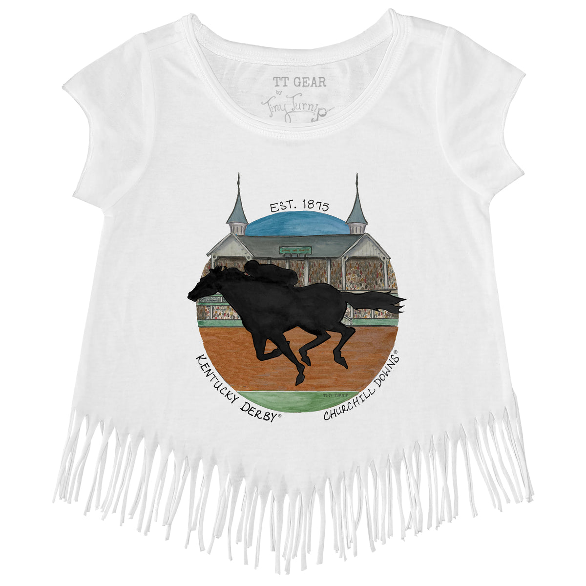 Kentucky Derby 2024 Towers Circle Fringe Tee