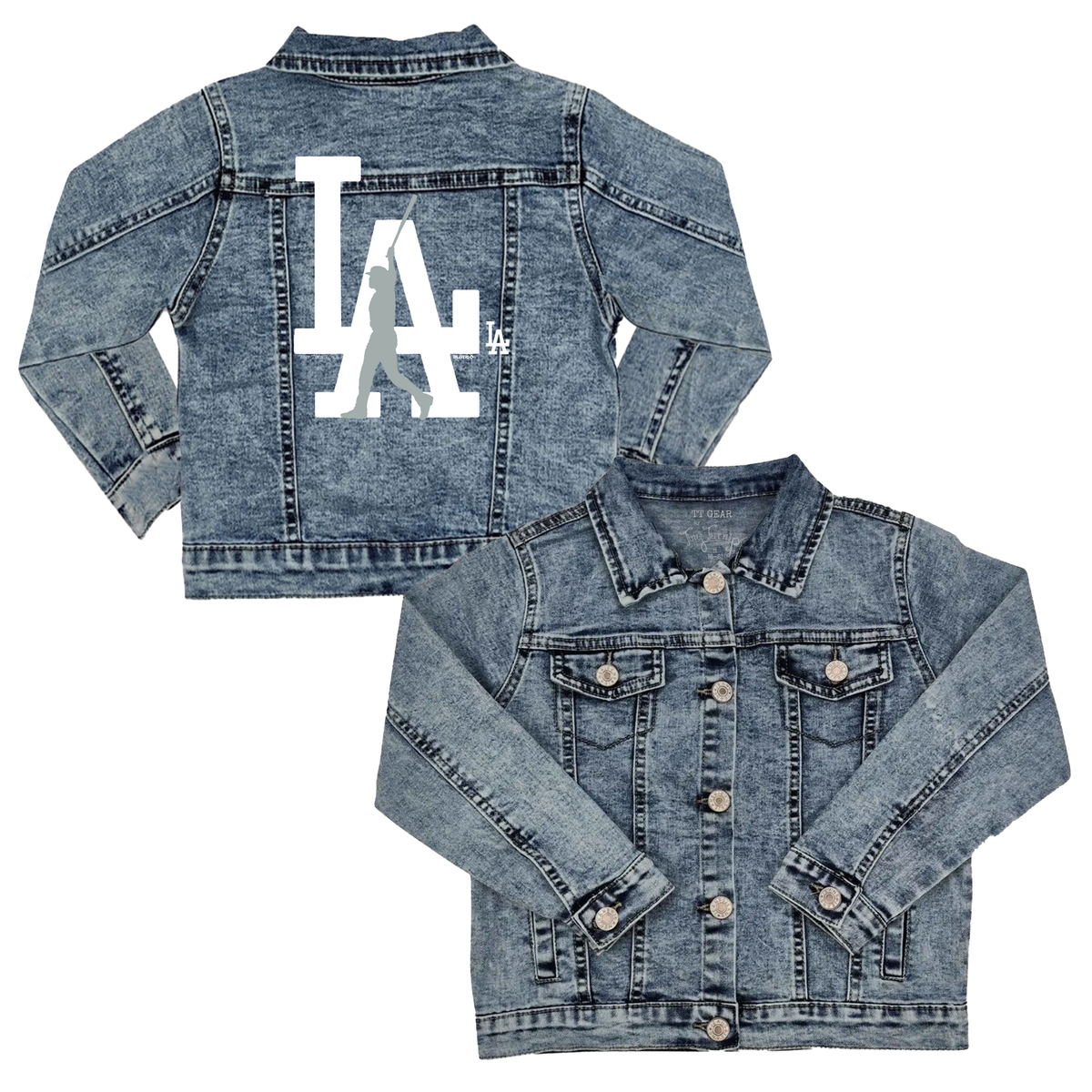 LA Walk Off Chelsea Freeman Dodgers Kid's Denim Jacket
