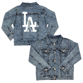 LA Walk Off Chelsea Freeman Dodgers Kid's Denim Jacket