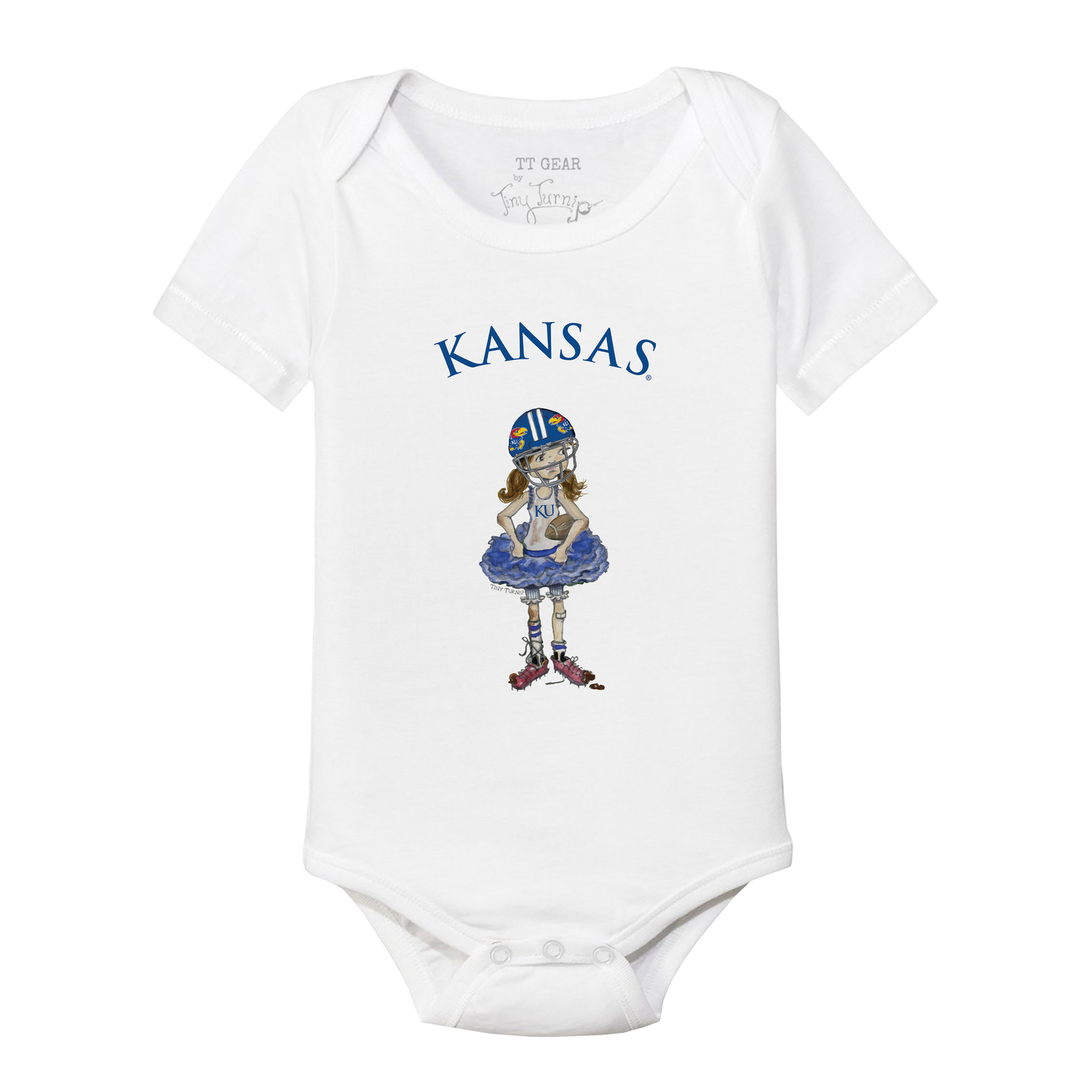 Kansas Jayhawks Babes Short Sleeve Snapper