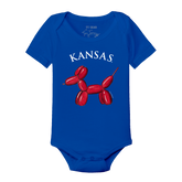 Kansas Jayhawks Balloon Dog Short Sleeve Snapper