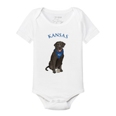 Kansas Jayhawks Black Labrador Retriever Short Sleeve Snapper