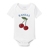 Kansas Jayhawks Cherry Short Sleeve Snapper