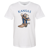 Kansas Jayhawks Cowboy Boot Unisex Tee Shirt
