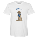 Kansas Jayhawks Golden Retriever Unisex Tee Shirt