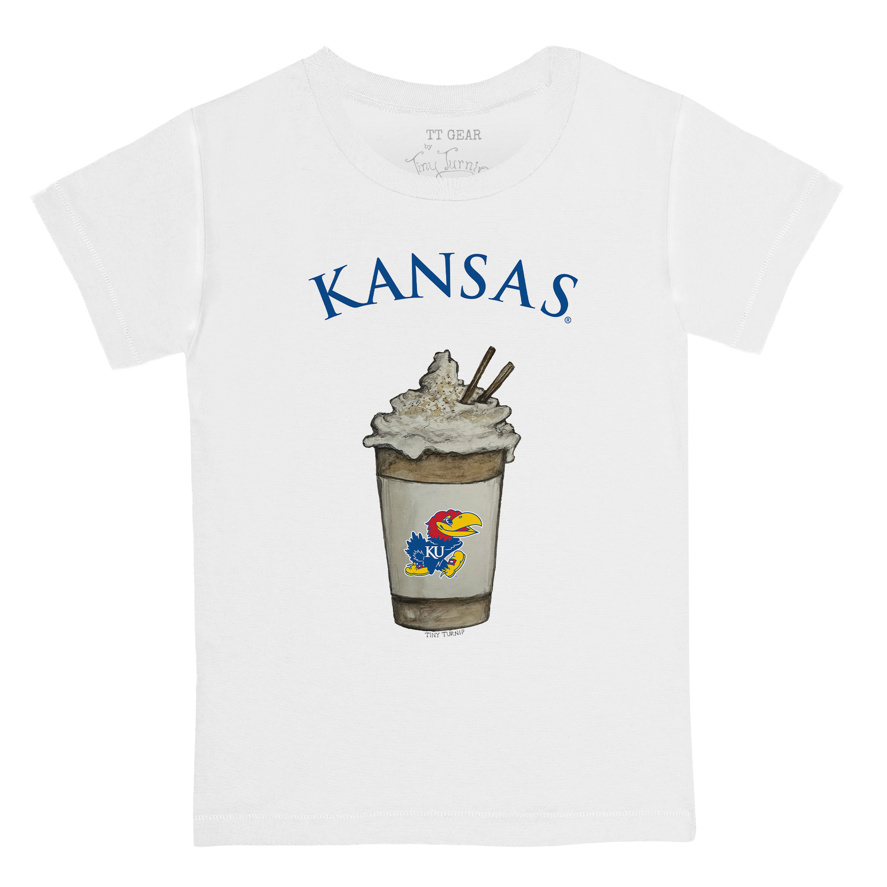 Kansas Jayhawks Latte Kid's Tee Shirt