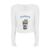 Kansas Jayhawks Latte Women's Lucy Long Sleeve