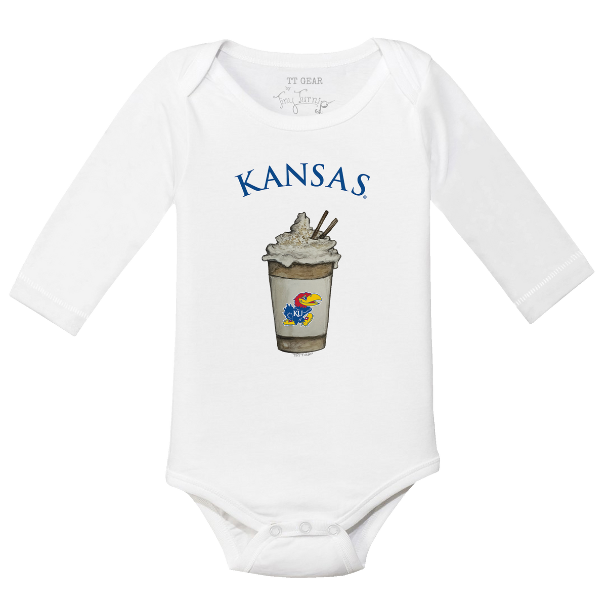 Kansas Jayhawks Latte Long-Sleeve Snapper