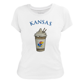 Kansas Jayhawks Latte Women's Tee Shirt