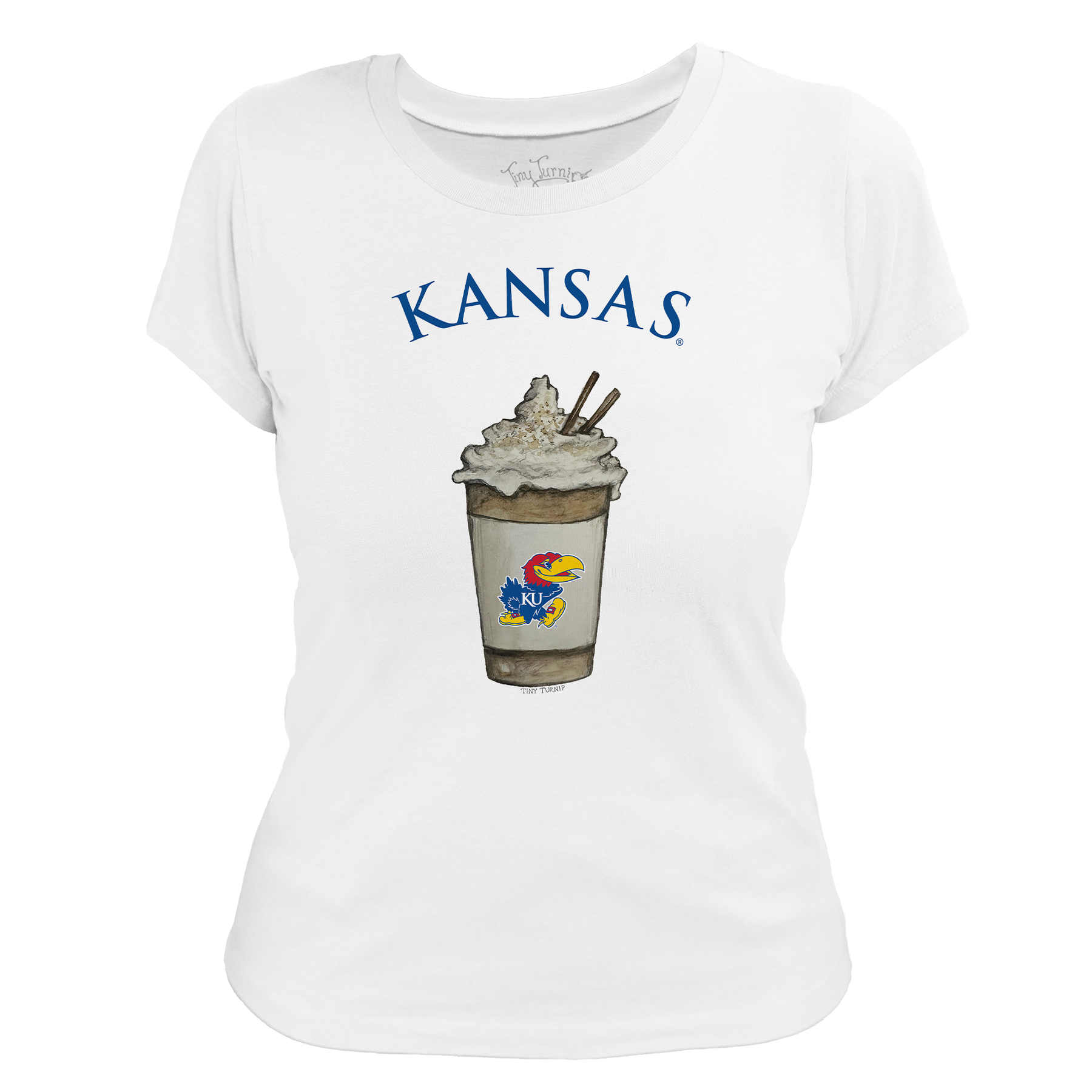 Kansas Jayhawks Latte Women's Tee Shirt