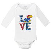 Kansas Jayhawks LOVE Long-Sleeve Snapper